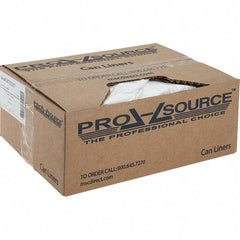 PRO-SOURCE - 2 mil Thick, Heavy-Duty Trash Bags - Linear Low-Density Polyethylene (LLDPE), Flat Pack Dispenser, 38" Wide x 48" High, Clear - Caliber Tooling