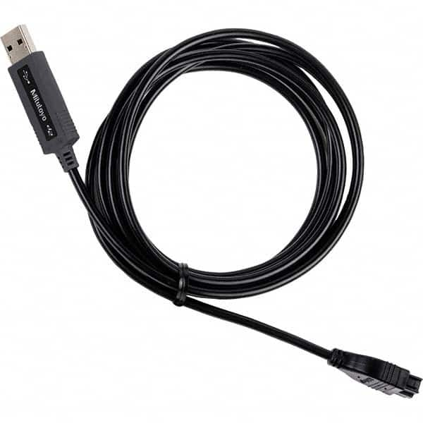 Mitutoyo - Remote Data Collection Accessories Accessory Type: USB Cable For Use With: Mitutoyo ID-H/ID-F Indicator - Caliber Tooling