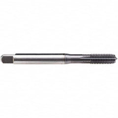 Emuge - #6-40 UNF, Semi-Bottoming Chamfer, TiCN Finish, High Speed Steel Thread Forming STI Taps - 2-13/64" OAL, 0.141" Shank Diam, 15/32" Thread Length - Caliber Tooling