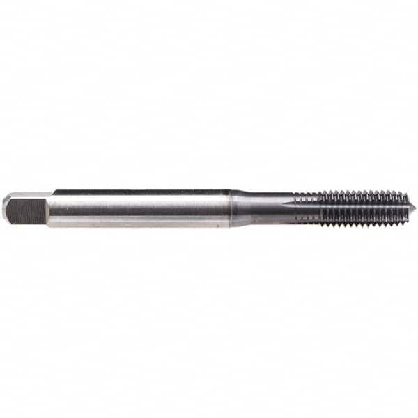 Emuge - #4-48 UNF, Semi-Bottoming Chamfer, TiCN Finish, High Speed Steel Thread Forming STI Taps - 2-13/64" OAL, 0.141" Shank Diam, 7/16" Thread Length - Caliber Tooling