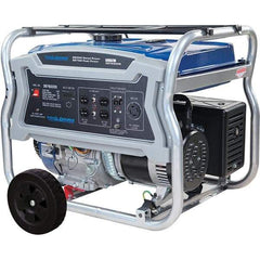 PRO-SOURCE - 6 hr Full Load Time, 5.5 kW, Pull Start, Gasoline Portable Power Generator - 6.6 Gal Tank, 31-1/2" Long x 21.9" Wide x 23.2" Deep, 420 cc Engine - Caliber Tooling