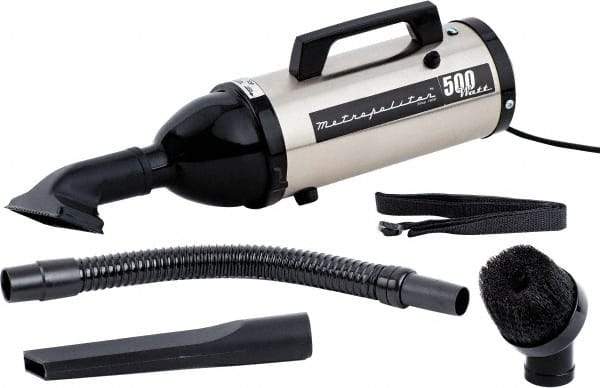 MetroVac - Hand Vacuum Cleaner - 120 Volts, 0.75 hp, 4.5 Amps, 3 Lb, Accessories Included - Caliber Tooling