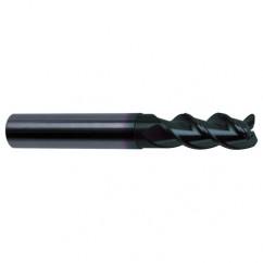 1/4" Dia. - 3" OAL - 45° Helix Super-A Carbide End Mill - 3 FL - Caliber Tooling