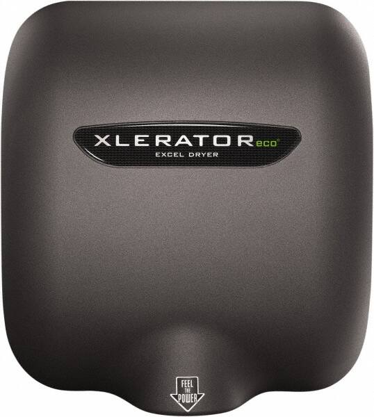 Excel Dryer - 530 Watt Graphite Finish Electric Hand Dryer - 110/120 Volts, 4.5 Amps, 11-3/4" Wide x 12-11/16" High x 6-11/16" Deep - Caliber Tooling