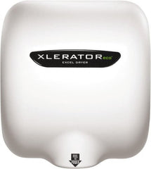 Excel Dryer - 500 Watt White Finish Electric Hand Dryer - 208/277 Volts, 2.2 Amps, 11-3/4" Wide x 12-11/16" High x 6-11/16" Deep - Caliber Tooling