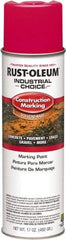 Rust-Oleum - 17 fl oz Pink Paint & Primer - 400' Coverage at 1" Wide, Solvent Base Formula, >500 gL VOC - Caliber Tooling