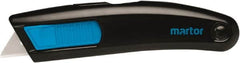 Martor USA - Retractable Utility Knife - 2.18" Stainless Steel Blade, Aluminum Handle, 1 Blade Included - Caliber Tooling