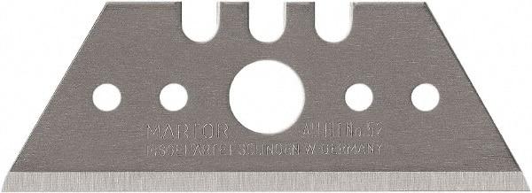 Martor USA - 100 Piece, Carbon Steel, Utility Knife Blade - 2.09" Long - Caliber Tooling