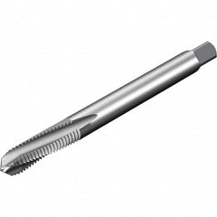 Sandvik Coromant - 4 Flute 6HX Spiral Flute Tap - Powdered Metal High Speed Steel, Uncoated - Caliber Tooling