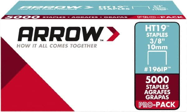 Arrow - 3/8" Wide High Carbon Steel Light-Duty Staples - 3/8" Leg Length - Caliber Tooling