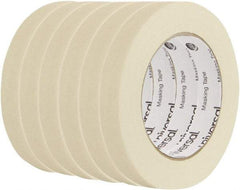 UNIVERSAL - 18mm Wide x 54.8 m Long Beige Crepe Paper Masking Tape - Series 6697, 5 mil Thick, 19 In/Lb Tensile Strength - Caliber Tooling