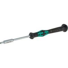 Wera - 1.8mm Solid Shaft Precision Nutdriver - Cushion Grip Handle, 6-1/4" OAL - Caliber Tooling