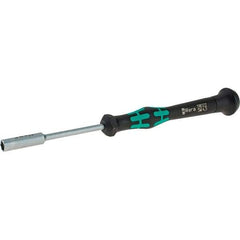 Wera - 4.5mm Solid Shaft Precision Nutdriver - Cushion Grip Handle, 6-1/4" OAL - Caliber Tooling