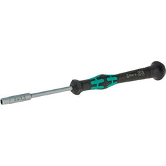 Wera - 3.5mm Solid Shaft Precision Nutdriver - Cushion Grip Handle, 6-1/4" OAL - Caliber Tooling