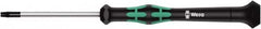 Wera - 10 Torx Driver - 60mm Blade Length, 157mm OAL, Ergonomic Handle - Caliber Tooling