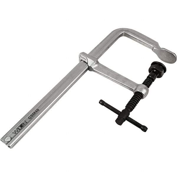 Wilton - 4-3/4" Throat Depth, 16" Max Capacity, Heavy-Duty F Sliding Arm Clamp - 2,660 Lb Clamping Pressure - Caliber Tooling