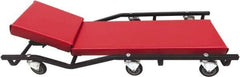 Whiteside - 660 Lb Capacity, 6 Wheel Creeper with Adjustable Headrest - Steel, 40" Long x 5-1/8" High x 17" Wide - Caliber Tooling