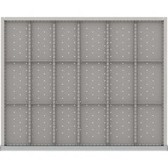 LISTA - 18-Compartment Drawer Divider Layout for 3.15" High Drawers - Caliber Tooling