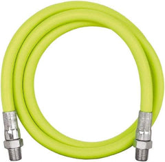 Legacy - 3' Long, 10,000 psi Operating Pressure, Rubber Grease Gun Hose - 1/8 NPT, 10,000 psi Burst Pressure - Caliber Tooling