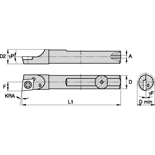 CSBI187255L STEEL SHANK BORING BAR - Exact Industrial Supply