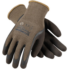 39-C1500/L Seamless Knits - PowerGrab Premium - Brown 10G Cotton /Poly Shell - Latex MicroFinish Grip