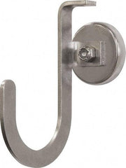 Mag-Mate - 25 Lb Capacity, 2-3/4" Projection, 304 Stainless Steel Magnetic J Hook - 3-7/8" OAL - Caliber Tooling