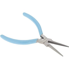 Xcelite - 1-3/4" Jaw Length x 15/32" Jaw Width, Long Needle Nose Comfort Grip Pliers - Serrated Jaw, Bi-Material Cushion Handle - Caliber Tooling