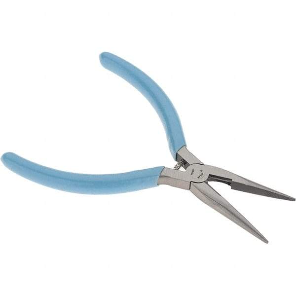 Xcelite - 1-11/16" Jaw Length x 17/32" Jaw Width, Long Nose Comfort Grip Pliers - Serrated Jaw, Bi-Material Cushion Handle - Caliber Tooling