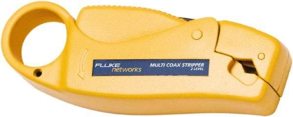 Fluke Networks - 1 Piece, Coaxial Wire Stripper - Comes in Clam Shell - Caliber Tooling