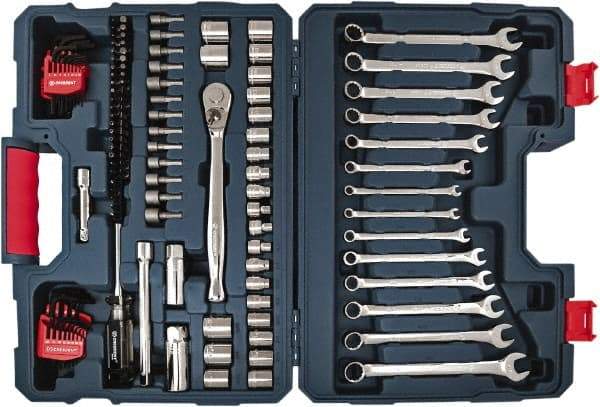 Crescent - 128 Piece 3/8" Drive Mechanic's Tool Set - Comes in Blow Molded Case - Caliber Tooling