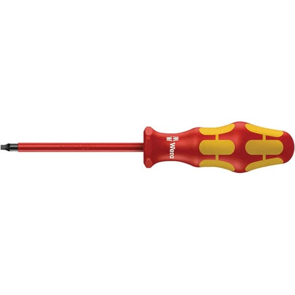 Wera - #1 Point, 3-1/8" Blade Length Insulated Screwdriver - 161mm OAL - Caliber Tooling