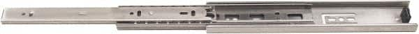 Sugatsune - 18" Slide Length, 18" Travel Length, 304 Stainless Steel Ball Bearing Slide - 100 Lb Capacity at Full Extension, Stainless Finish - Caliber Tooling