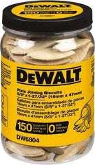 DeWALT - Size 0 Biscuits - 150 Pieces, Tube - Caliber Tooling