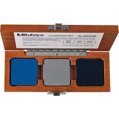 Mitutoyo - 20 HD to 80 HRB Hardness, Shore D Scale, Calibration Set - Mid Hardness Range Description, 3 Piece - Caliber Tooling