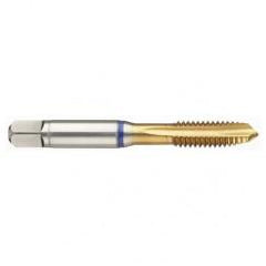 M10x1.5 6H 3-Flute PM Cobalt Blue Ring Spiral Point Plug Tap-TiN - Caliber Tooling