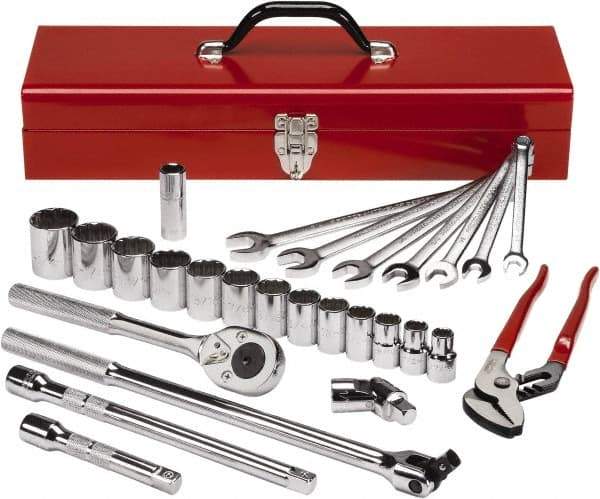 Proto - 27 Piece 3/4 & 1" Drive Master Tool Set - Comes in Tool Box - Caliber Tooling