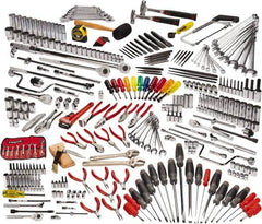 Proto - 334 Piece 1/4, 3/8 & 1/2" Drive Master Tool Set - Comes in Roller Cabinet - Caliber Tooling