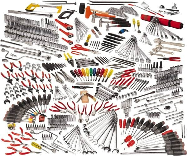 Proto - 558 Piece 1/4, 3/8 & 1/2" Drive Master Tool Set - Comes in Workstation - Caliber Tooling