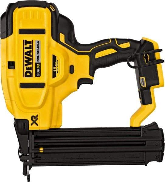 DeWALT - Cordless Brad Nailer - 18 Gauge Nail Diam, 5/8 to 2-1/8" Long Nail, Lithium-Ion Batteries Not Included - Caliber Tooling