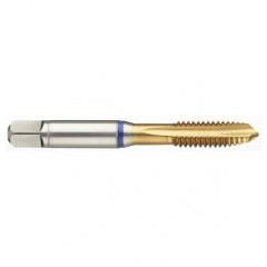 16193 2B 3-Flute PM Cobalt Blue Ring Spiral Point Plug Tap-TiN - Caliber Tooling