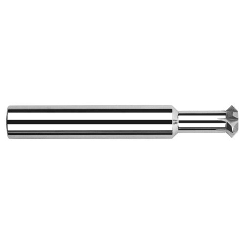 ‎Double Angle Shank Cutters - 0.3750″ (3/8″) Cutter Diameter × 0.1250″ (1/8″) Width × 1.5000″ (1-1/2″) Neck Length Carbide Double Angle Shank Cutter, 6 Flutes - Exact Industrial Supply