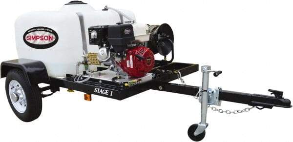 Simpson - Gas, 11.7 hp, 4,200 psi, 4 GPM, Cold Water Pressure Washer - CAT Triplex, 100' x 3/8" Hose - Caliber Tooling