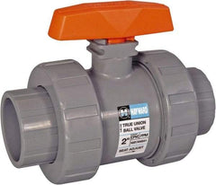 Hayward - 2" Pipe, Full Port, CPVC Full Port Ball Valve - Bi-Directional, Socket x Thread Ends, Tee Handle, 250 WOG - Caliber Tooling