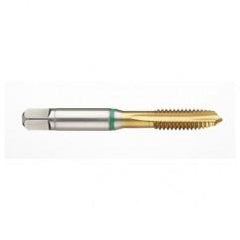 1-1/2-6 2B 5-Flute Cobalt Green Ring Spiral Point Plug Tap-TiN - Caliber Tooling