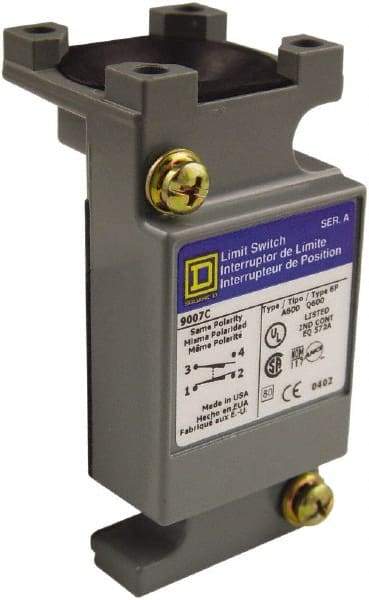 Square D - DPDT, 2NC/2NO, 600 Volt Roller Lever Actuator, General Purpose Limit Switch - Caliber Tooling