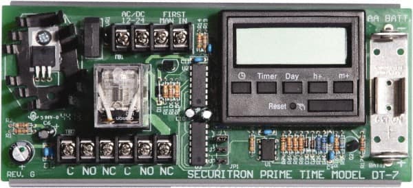 Securitron - 1 sec to 24 hr Digital Electrical Timer - 12 to 24 VDC/24 VAC, - Caliber Tooling