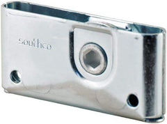 Made in USA - 1-3/4" Long x 0.64" Wide x 3.69" High, Draw Latch - Zinc Plated Steel, with Plain Steel Finish - Caliber Tooling