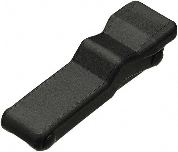 Made in USA - 5.95" Long x 1.8" Wide x 1.16" High, Draw Latch - Rubber, with Black Finish - Caliber Tooling