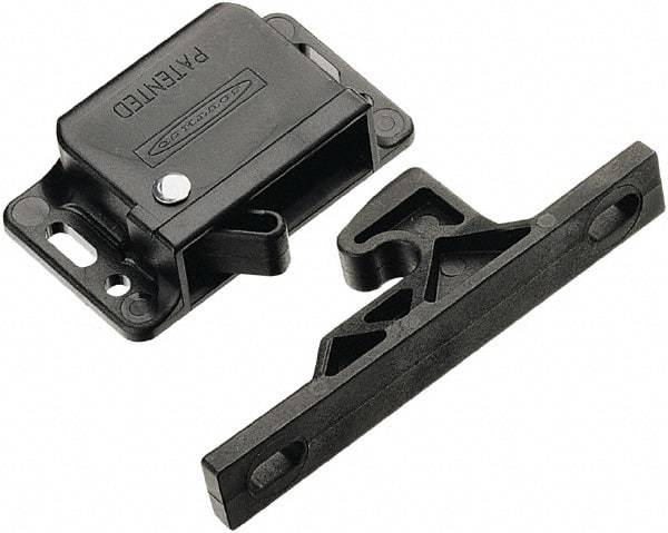 Made in USA - 2.83" Long x 0.67" Wide x 1.05" High, Grabber Catch Latch - Plastic, with Black Finish - Caliber Tooling