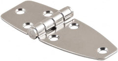 Made in USA - 3.22" Long x 3.86" Wide, Cabinet Hinge - 316 Stainless Steel, High Gloss Finish - Caliber Tooling